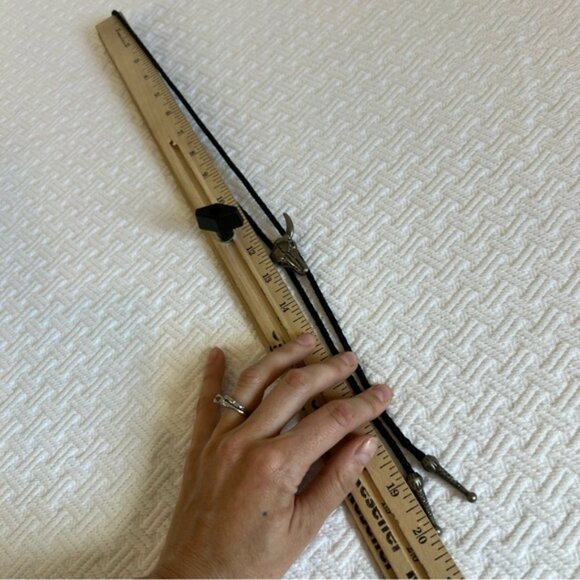 Vintage Bolo Handmade Southwestern Style Bull Cattle Ties Silver Hardware Neck - Picture 6 of 9